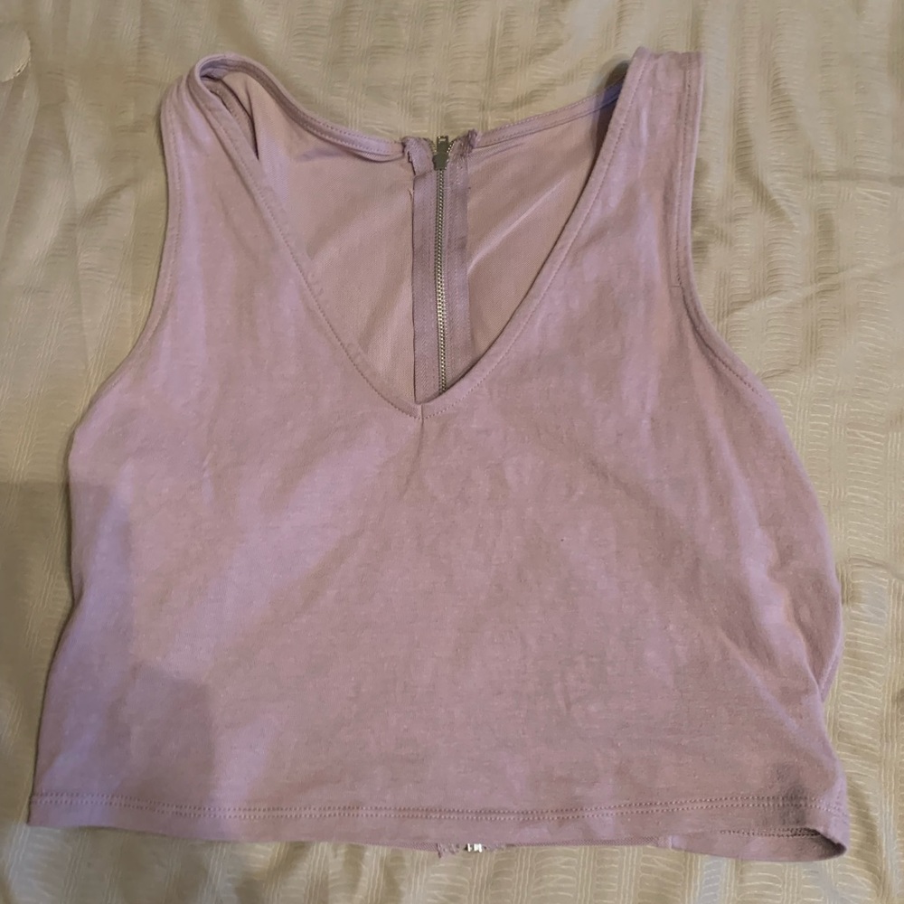 Light purple crop top